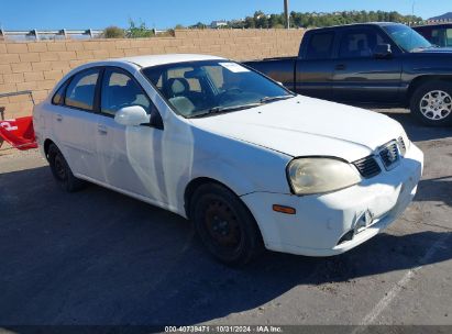 2005 SUZUKI FORENZA S White  Gasoline KL5JD56Z55K203625 photo #1