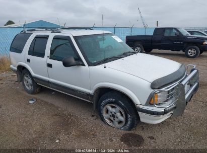 1995 CHEVROLET BLAZER White  Gasoline 1GNDT13WXS2230769 photo #1