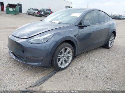 2023 TESLA MODEL Y AWD/LONG RANGE DUAL MOTOR ALL-WHEEL DRIVE Gray  Electric 7SAYGDEE7PF845954 photo #3