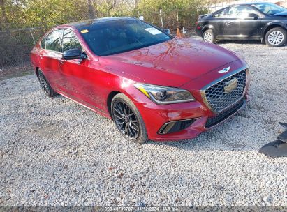 2018 GENESIS G80 3.3T SPORT Red  Gasoline KMHGN4JB9JU223523 photo #1