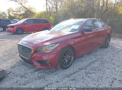 2018 GENESIS G80 3.3T SPORT Red  Gasoline KMHGN4JB9JU223523 photo #3