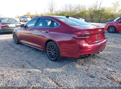 2018 GENESIS G80 3.3T SPORT Red  Gasoline KMHGN4JB9JU223523 photo #4