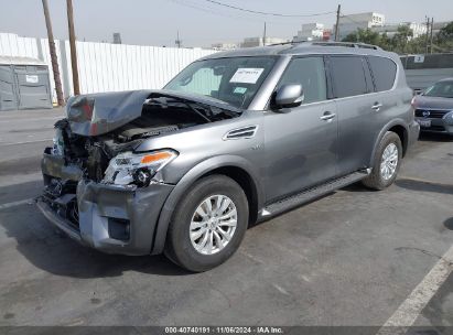 2019 NISSAN ARMADA SV Gray  Gasoline JN8AY2NC7K9584444 photo #3