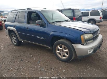 2002 CHEVROLET TRAILBLAZER LTZ Blue  gas 1GNDT13SX22486536 photo #1