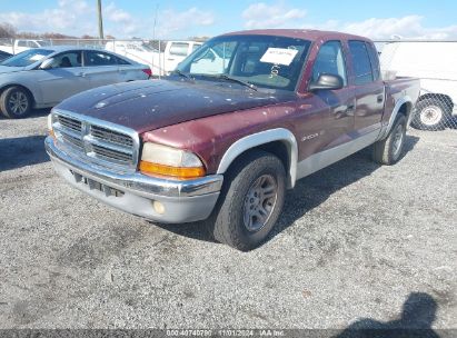 2001 DODGE DAKOTA SLT/SPORT Red  Gasoline 1B7HL2AX01S324265 photo #3