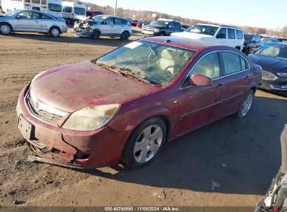 2007 SATURN AURA XE Red  Gasoline 1G8ZS57N17F279475 photo #3