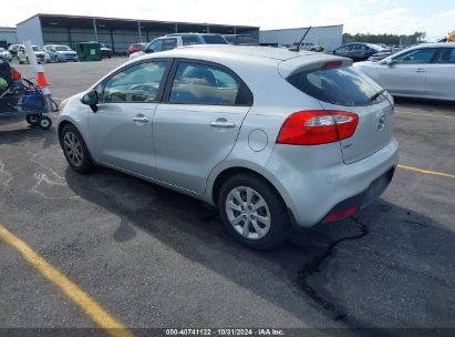 2014 KIA RIO LX Silver  Gasoline KNADM5A36E6356028 photo #4