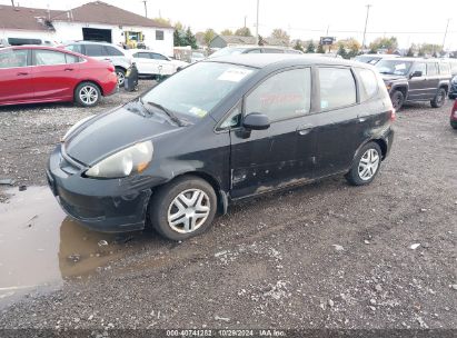 2007 HONDA FIT Black  Gasoline JHMGD38427S804664 photo #3