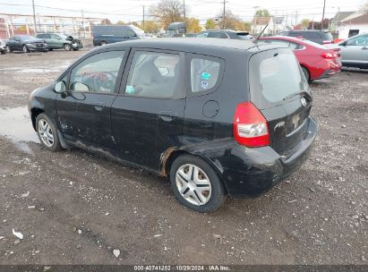 2007 HONDA FIT Black  Gasoline JHMGD38427S804664 photo #4