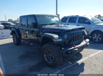 2022 JEEP GLADIATOR RUBICON 4X4 Black  Gasoline 1C6JJTBG7NL117679 photo #1