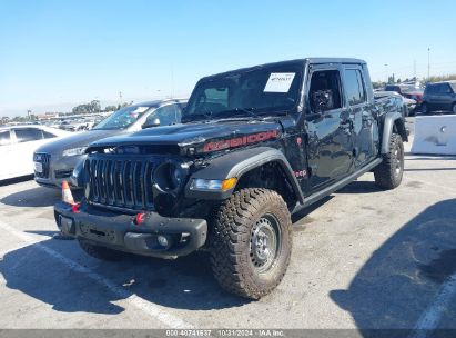 2022 JEEP GLADIATOR RUBICON 4X4 Black  Gasoline 1C6JJTBG7NL117679 photo #3