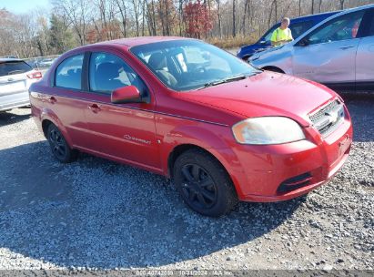 2009 CHEVROLET AVEO LT Red  Gasoline KL1TD56E69B389091 photo #1