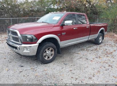 2012 DODGE RAM 2500 LARAMIE Red  Gasoline 3C6TD5KTXCG235406 photo #3