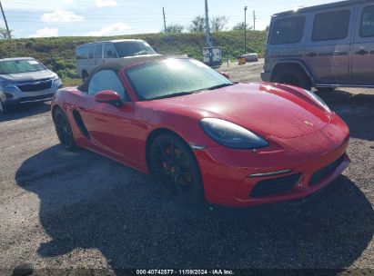 2017 PORSCHE 718 BOXSTER S Red  Gasoline WP0CB2A85HS241138 photo #1