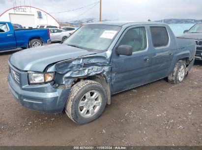 2006 HONDA RIDGELINE RTS Blue  Gasoline 2HJYK16476H549403 photo #3