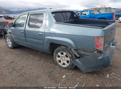 2006 HONDA RIDGELINE RTS Blue  Gasoline 2HJYK16476H549403 photo #4