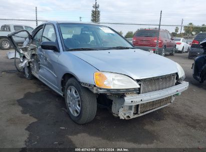 2002 HONDA CIVIC LX Silver  Gasoline 1HGES16562L061493 photo #1