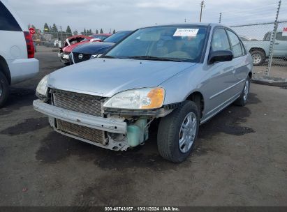 2002 HONDA CIVIC LX Silver  Gasoline 1HGES16562L061493 photo #3