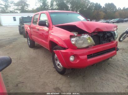 2008 TOYOTA TACOMA DOUBLE CAB PRERUNNER Red  Gasoline 5TEJU62N08Z474191 photo #1