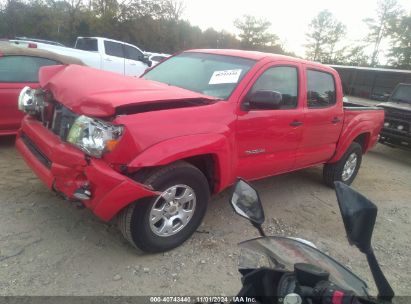 2008 TOYOTA TACOMA DOUBLE CAB PRERUNNER Red  Gasoline 5TEJU62N08Z474191 photo #3