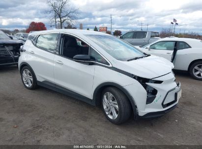 2023 CHEVROLET BOLT EV FWD 1LT White  Electric 1G1FW6S01P4122189 photo #1