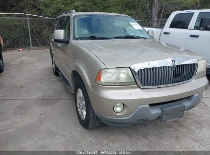 2004 LINCOLN AVIATOR Beige  Gasoline 5LMEU68H74ZJ42394 photo #1