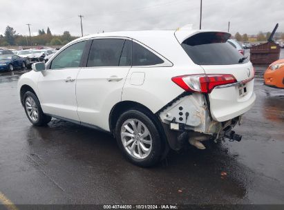 2018 ACURA RDX TECHNOLOGY   ACURAWATCH PLUS PACKAGES/TECHNOLOGY PACKAGE White  Gasoline 5J8TB4H52JL024414 photo #4