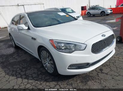 2015 KIA K900 PREMIUM White  gas KNALU4D43F6027590 photo #1