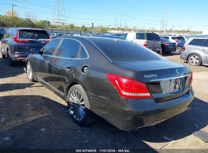 2014 HYUNDAI EQUUS SIGNATURE Black  Gasoline KMHGH4JH8EU075642 photo #4