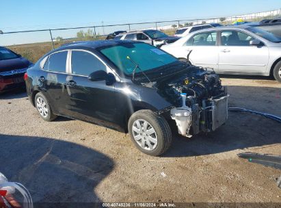 2022 KIA RIO S Black  Gasoline 3KPA24AD7NE437385 photo #1