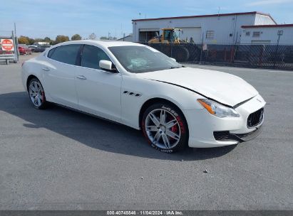 2014 MASERATI QUATTROPORTE S Q4 White  Gasoline ZAM56RRA6E1098226 photo #1