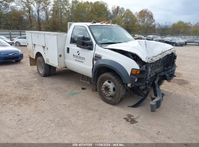 2008 FORD F-450 CHASSIS XL/XLT White  diesel 1FD4F46R78EE00113 photo #1