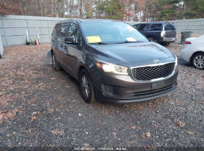 2016 KIA SEDONA LX Gray  Gasoline KNDMB5C19G6190854 photo #1