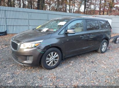 2016 KIA SEDONA LX Gray  Gasoline KNDMB5C19G6190854 photo #3