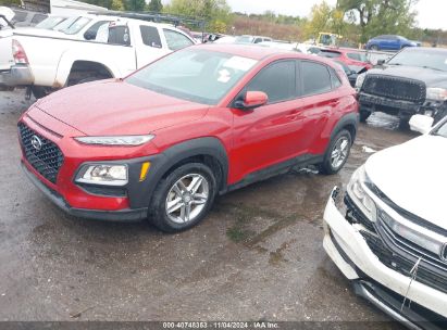 2019 HYUNDAI KONA SE Red  Gasoline KM8K12AA4KU320826 photo #3