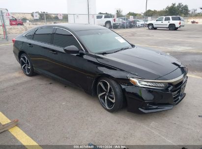 2022 HONDA ACCORD SPORT Black  Gasoline 1HGCV1F36NA046442 photo #1