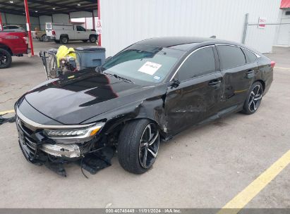 2022 HONDA ACCORD SPORT Black  Gasoline 1HGCV1F36NA046442 photo #3