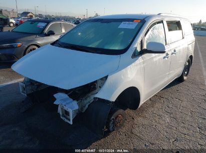 2015 KIA SEDONA LX White  Gasoline KNDMB5C10F6062419 photo #3