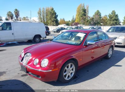 2007 JAGUAR S-TYPE 4.2 V8 Red  Gasoline SAJWA01B17HN75731 photo #3