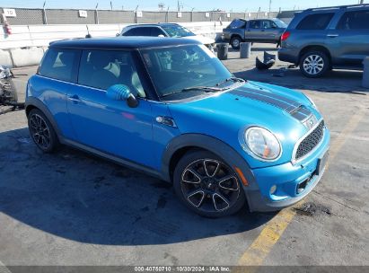 2013 MINI HARDTOP COOPER S Blue  Gasoline WMWSV3C50DT389680 photo #1