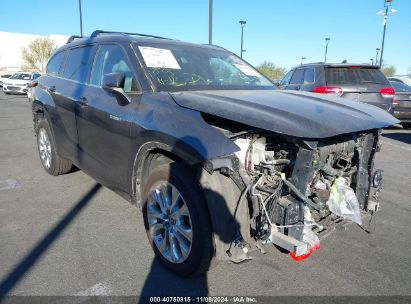 2021 TOYOTA HIGHLANDER HYBRID LIMITED Gray  Hybrid 5TDYARAH9MS007850 photo #1