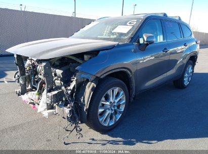 2021 TOYOTA HIGHLANDER HYBRID LIMITED Gray  Hybrid 5TDYARAH9MS007850 photo #3