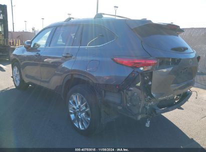 2021 TOYOTA HIGHLANDER HYBRID LIMITED Gray  Hybrid 5TDYARAH9MS007850 photo #4