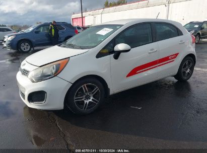 2012 KIA RIO5 LX White  Gasoline KNADM5A32C6068441 photo #3