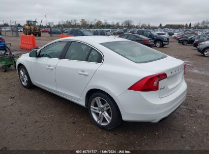 2014 VOLVO S60 T5/T5 PLATINUM/T5 PREMIER/T5 PREMIER PLUS White  Gasoline YV1612FS8E1290236 photo #4