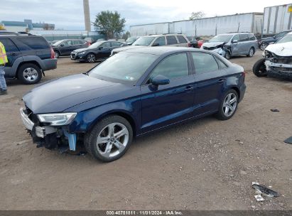 2017 AUDI A3 2.0T PREMIUM Blue  Gasoline WAUAUHFF0H1073178 photo #3