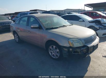 2005 MERCURY MONTEGO LUXURY Gold  Gasoline 1MEFM40135G606677 photo #1