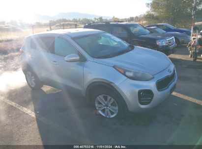 2017 KIA SPORTAGE LX Gray  Gasoline KNDPMCAC0H7255652 photo #1