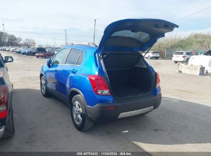 2015 CHEVROLET TRAX LT Blue  Gasoline KL7CJLSB1FB060194 photo #4