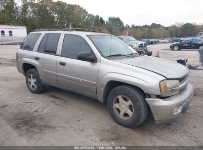 2003 CHEVROLET TRAILBLAZER LT Gray  Gasoline 1GNDT13S132209985 photo #1